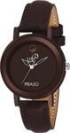 PIRASO Brown Dial & Brown Leather strap Analog Watch For Women-52 BROWN