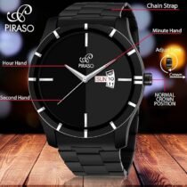 New Look Designer analouge Watch Black Dial Band Which Suits Ur Personality Perfect Its A Fashionable Watch_249 For Men