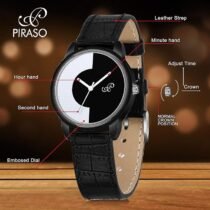 Analog Two Tone Designer dial Watch for Women and Girls