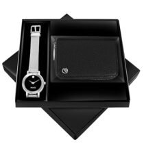 Pack of Two New Look Black Dial Watch and Black Leather Wallet Men&Boys
