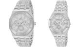 Analog Silver Dial and Silver Chain Watch Combo for Men & Women-NK HUB-LOT SILVER COMBO MEN & WOMEN
