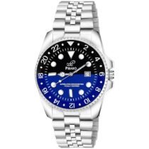 PIRASO Two Tone Dial and Silver Chain Analog Watch for Men & Boy
