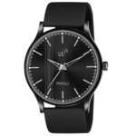Piraso Black Dial & Black Silicone Strap Watch For Men-S 2025 BLACK
