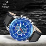 PIRASO Analog Blue Dial & Black Strap Watch for Men-RSSL 2020 BLUE BLACK STRAP