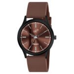 Piraso Brown Dial & Brown Silicone Strap Watch For Men-S 2025 BROWN