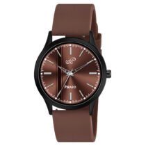 Piraso Brown Dial & Brown Silicone Strap Watch For Men-S 2025 BROWN
