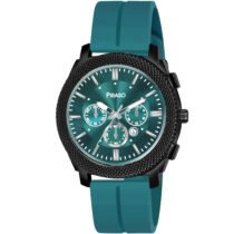 Piraso Turquoise Date Dial & Turquoise Silicone Magnetic Lock Strap Watch-972 2022 TURQUOISE MAGNETIC STRAP