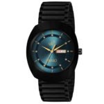 PIRASO DATE BLUE DIAL & BLACK CHAIN ANALOG WATCH FOR MEN-RA-DO C27 BLUE BLACK