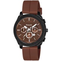 Piraso Brown Date Dial & Brown Silicone Magnetic Lock Strap Watch-972 2022 BROWN MAGNETIC STRAP