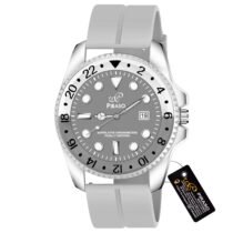 PIRASO ANALOG GREY DIAL & GREY SILICONE STRAP WATCH FOR MEN-ROL-X OG GREY(SILICON STRAP)
