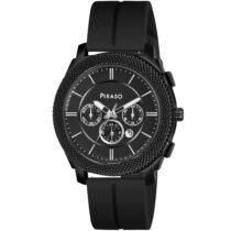 Piraso Black Date Dial & Black Silicone Magnetic Lock Strap Watch-972 2022 BLACK MAGNETIC STRAP