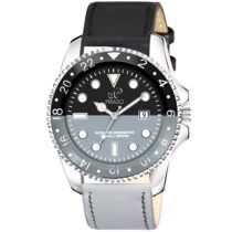 Piraso Two Tone Black & Grey Dial And Black & Grey Strap Watch for Men-ROL-X OG BLACK & GREY STRAP