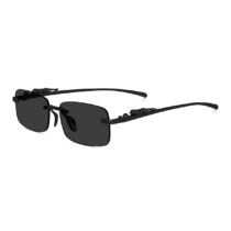 PIRASO Rectangular Black lens & Black Frame Sunglass For Men & Women-PAI FULL BLACK