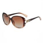 PIRASO Over-sized Brown lens & Brown Frame Sunglass For Women-5555 BROWN